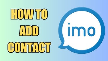 How To Add a Contact | IMO