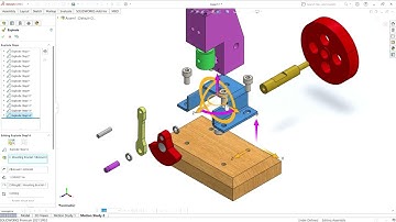 SolidWorks Exploded View Of Pneumatic Motor