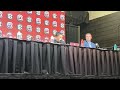 South Carolina's Dawn Staley, Joyce Edwards, Maddy McDaniel press conference after SEC Final loss