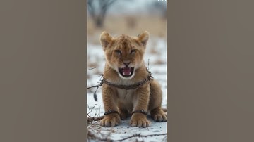 Brave Parachutists save Badly Injured Lion Cub from untimely death #ai #aishorts  #animalrescue