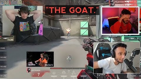 Fns and streamer reacts to fnc chronicle insane 1v3 Clutch vs ASPAS and MIBR