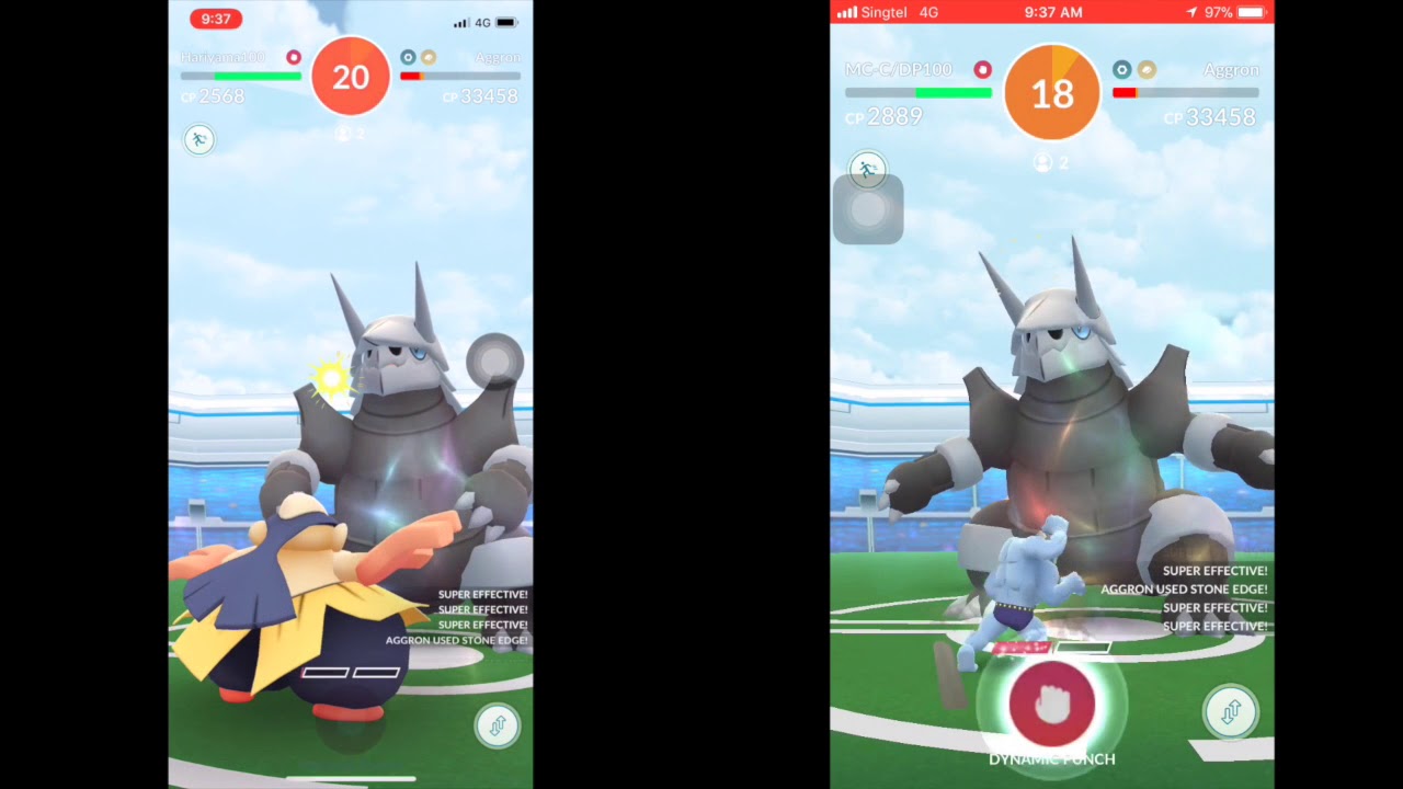 pokemon go aggron raid