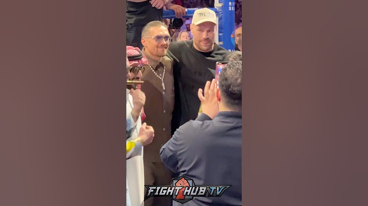 Tyson fury EMBRACES Usyk in first encounter after loss!