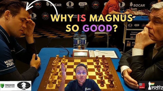 agadmator on X: Magnus Carlsen takes down Gukesh in their first