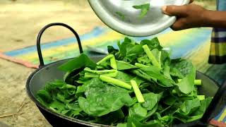 পুইশাক দিয়ে মজাদার রান্না | Malabar Spinach Recipe | Village Cooking | পুইশাক রান্না