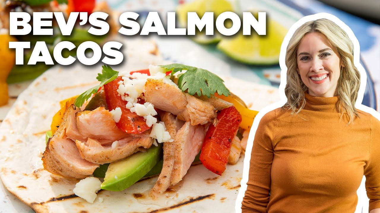 Grilled Salmon Tacos with Bev Weidner | The Kitchen | Food Network