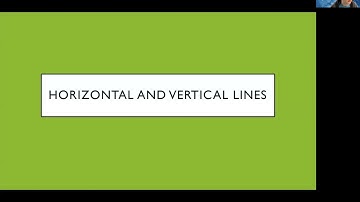 MA104 Horizontal and Vertical Lines