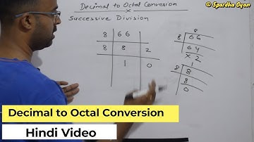 Decimal to Octal Conversion| Digital Electronics Hindi