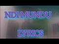 NDI MUNDU LYRICS BY SALIM YOUNG