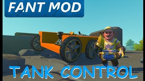 Scrap Mechanic Survival | How To Build - Tank Steering Drive with Fant Mod Parts