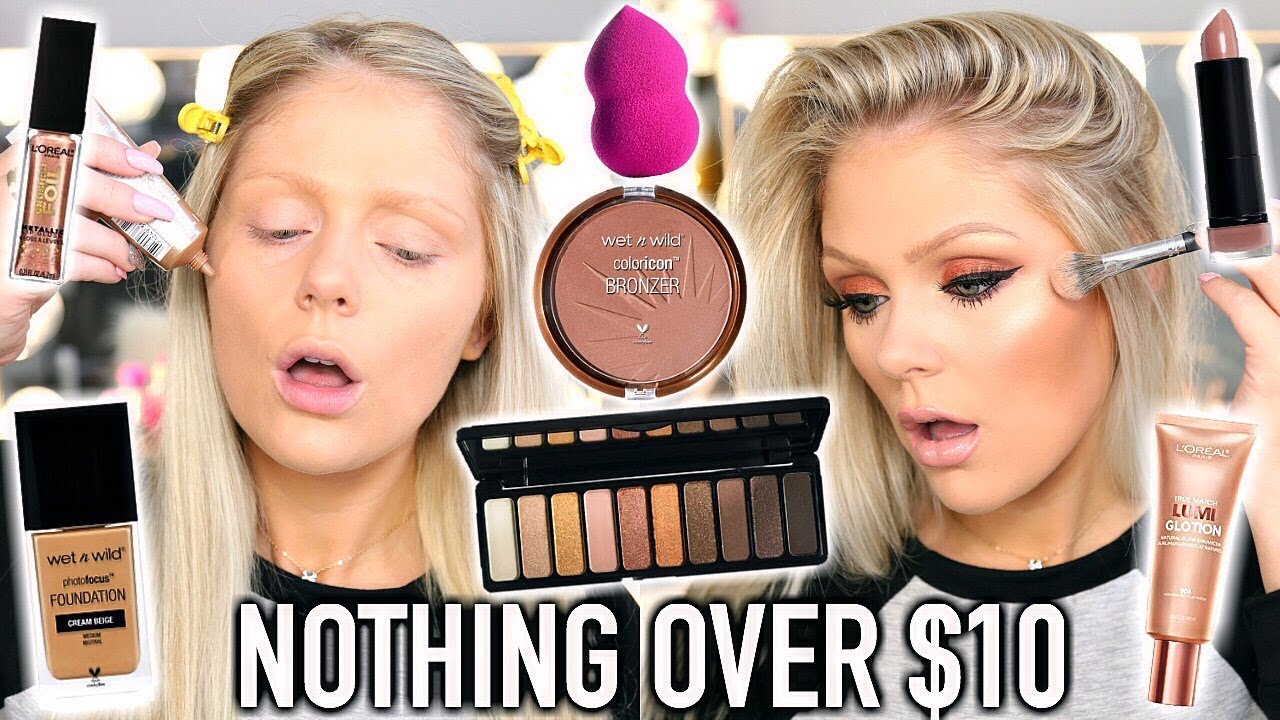 FULL FACE NOTHING OVER 10 DRUGSTORE MAKEUP TUTORIAL YouTube