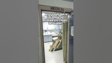 Nurses Tired from Overtime shifts!  #jailnurse #nursehumor