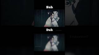 demon slayer sub vs Dub anime  | kimetsunoyaiba