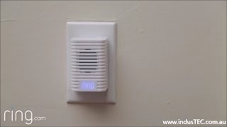 Ring chime plugs into an indoor electrical outlet and plays a preset
tone whenever someone presses your video doorbell or activates its
motion-detection...