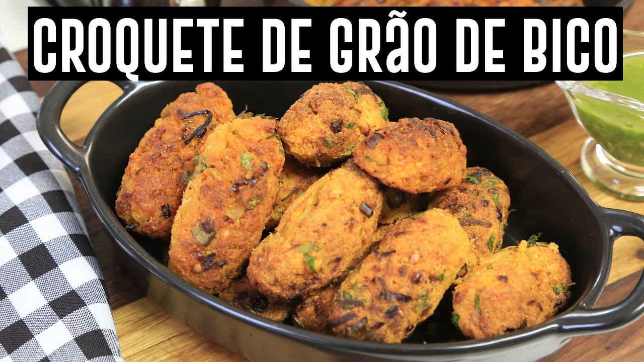 CROQUETE/BOLINHO DE GRÃO DE BICO FÁCIL: BOTECO TNM | VEGANO E SEM GLÚTEN | TNM Vegg