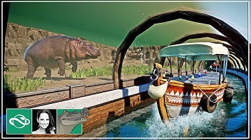 I Built a Hippo Habitat with underwater tunnel for our Safari Boat Ride in Planet Zoo | Ep. 5