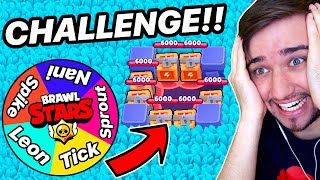 *CHALLENGE* RANDOM BRAWLER RUSH MID!! | Brawl Stars