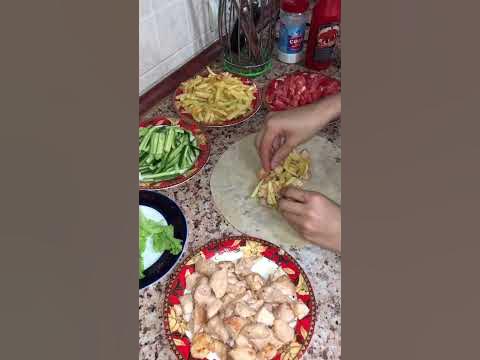 Домашняя шаурма с курицей - YouTube