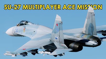DCS Stealthy Su-27 Ace Mission on Growling Sidewinder Server with Commentary