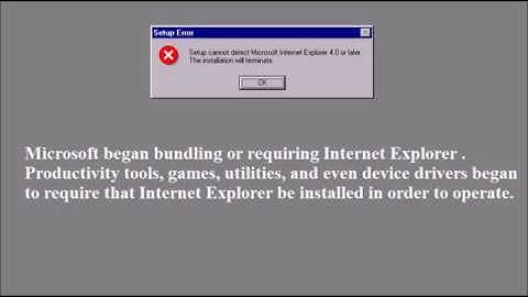 Windows 95 and Internet Explorer Story