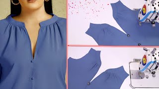 Clever Sewing Tips and Tricks | Ladies a Collar Design Cutting and Stitching | Sewing for beginners