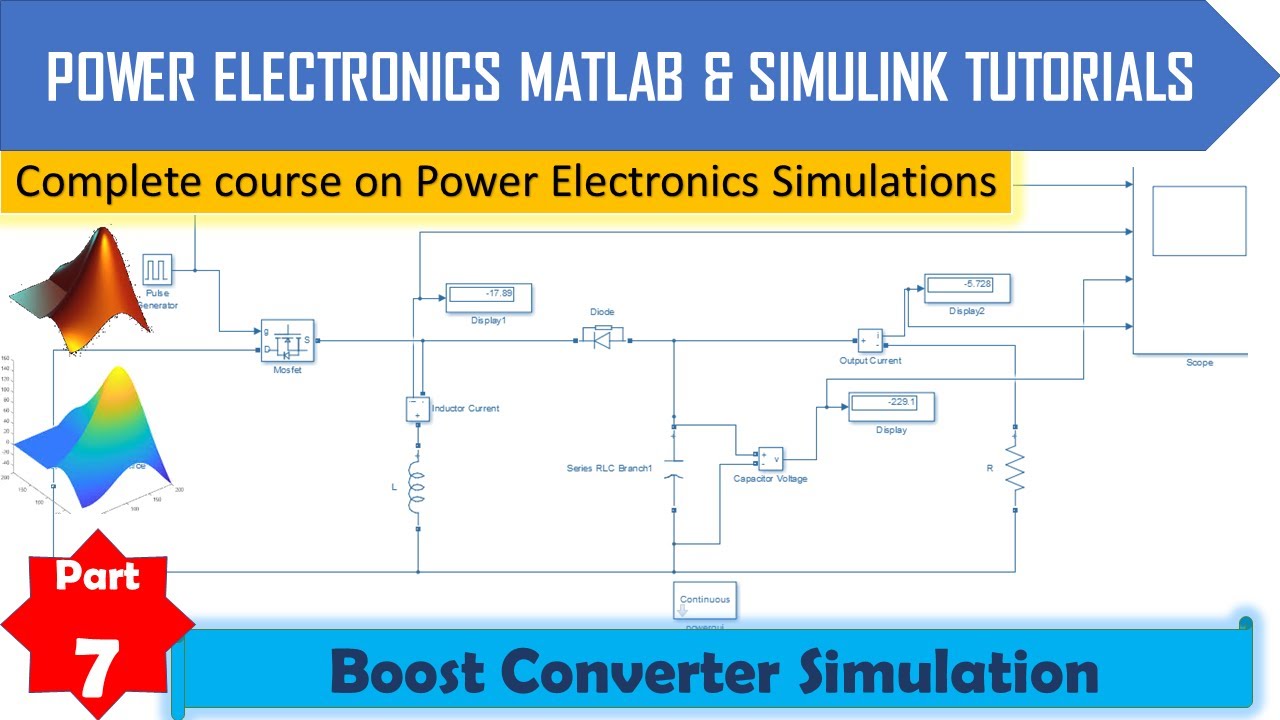 Part 7 | Boost Converter Simulation in MATLAB Simulink | Power ...
