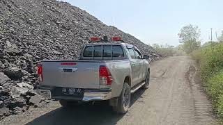 Taking Coal Sample in Stock Pile