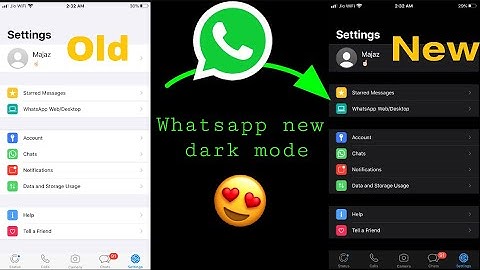 Whatsapp new dark mode “save battery” 🔋