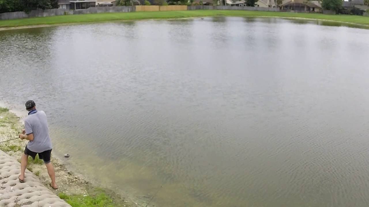 Bass Fishing Using the Okuma Nomad Camera Stick