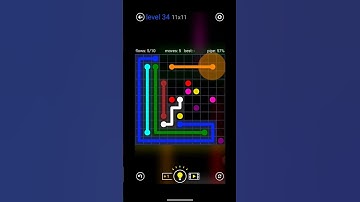 Flow free | Interval pack | 11×11 | Level 34 #braingames #flowfree #trending #shorts #viral #tseries