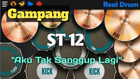 Tutorial Real Drum ST12 "Aku Tak Sanggup Lagi" Bagi Pemula Dengan 2 Ketukan Saja  part#3