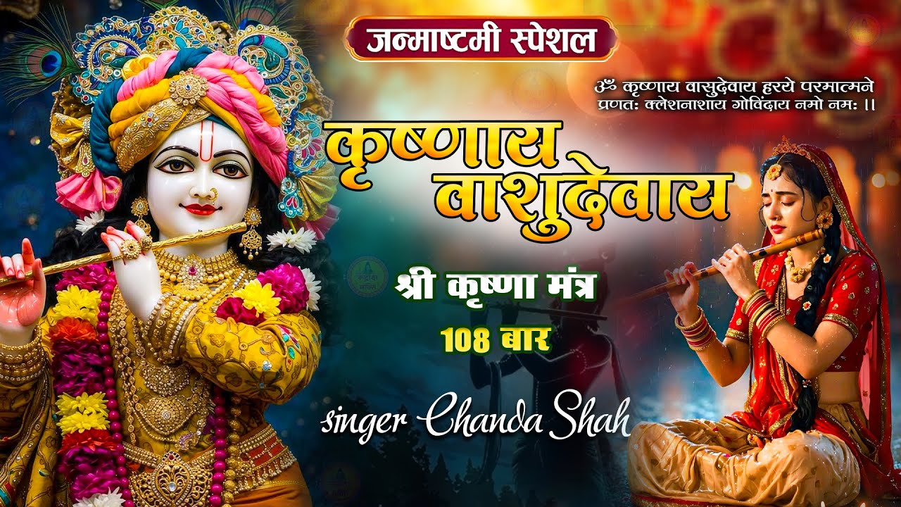 शक्तिशाली कृष्ण मंत्र | कृष्णाय वासुदेवाय | Krishnaya Vasudevaya | Chanda Shah | जन्माष्टमी भजन 2025