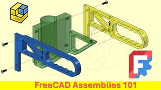 Assemblies in FreeCAD - Complete Beginner Tutorial (2026)