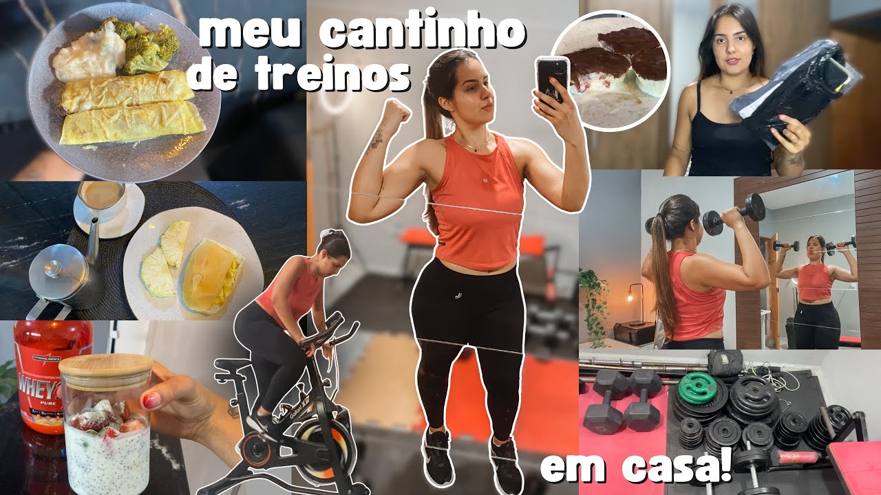 VLOG: arrumei cantinho de treinos, receitas, compras Shopee, doce de leite em pó, treino glúteo!