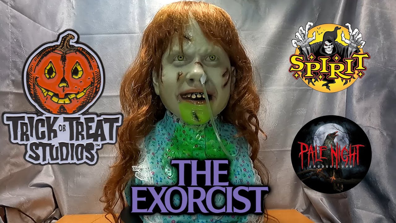Trick or Treat Studios The Exorcist Regan Mask with Vomit - YouTube