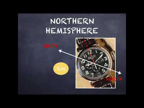 HOW TO USE ANALOG WATCH AS COMPASS? | Finding North using a wristwatch