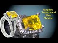 Yellow Sapphire Engagement Ring Making - by Hand