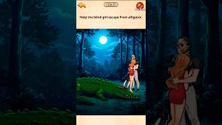 Nightmare Puzzle The Unknown Level 37 ~ Help the blind girl Escape from alligator #shortvideo