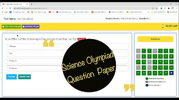 Science Olympiad Question paper. Indian Talent Olympiad