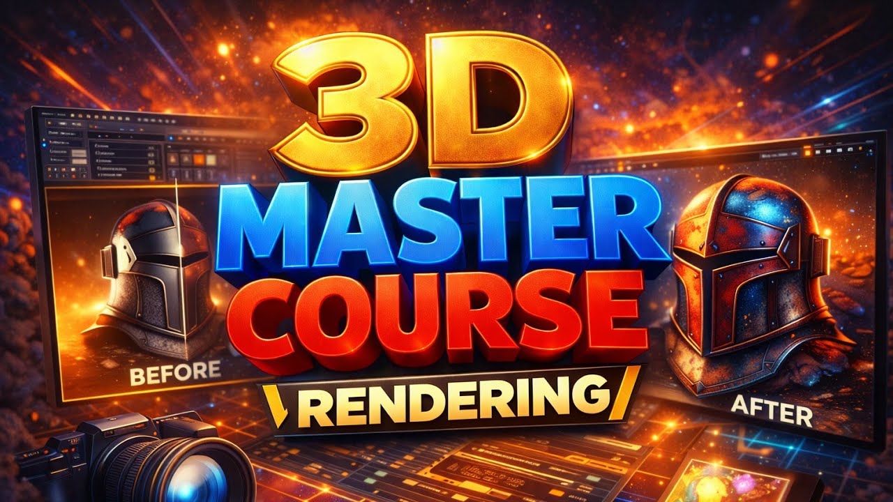 3D Designing Master Course Part 5 🔥 | Make 3D Realistic | Hindi 