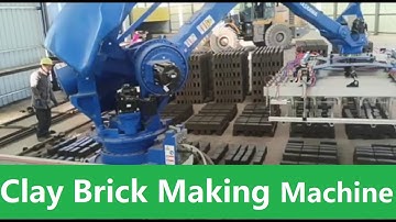 Clay Brick Making Machine -extruder & Robot Stacking System #brickmakingmachine #brickproductionline