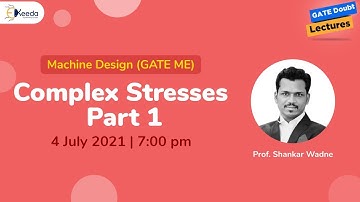 Machine Design - Introduction - Machine Design, Complex stresses - Part 1