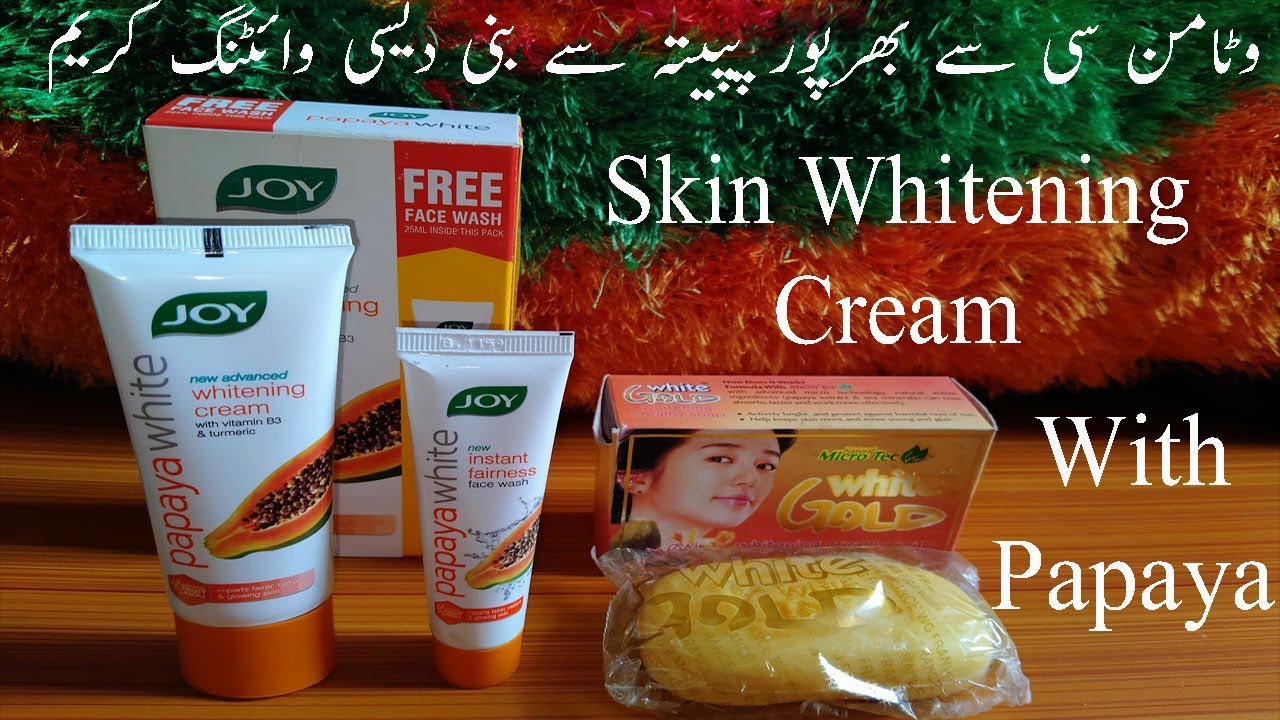 Joy Papaya White Whitening Cream Honest Review Vitamin C Face Wash