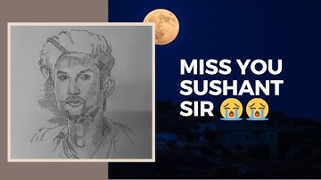How To Draw Sushant Singh Rajput Sketch Part2|Realistic Sketch | Step By Step | Camel Drawing Pencil