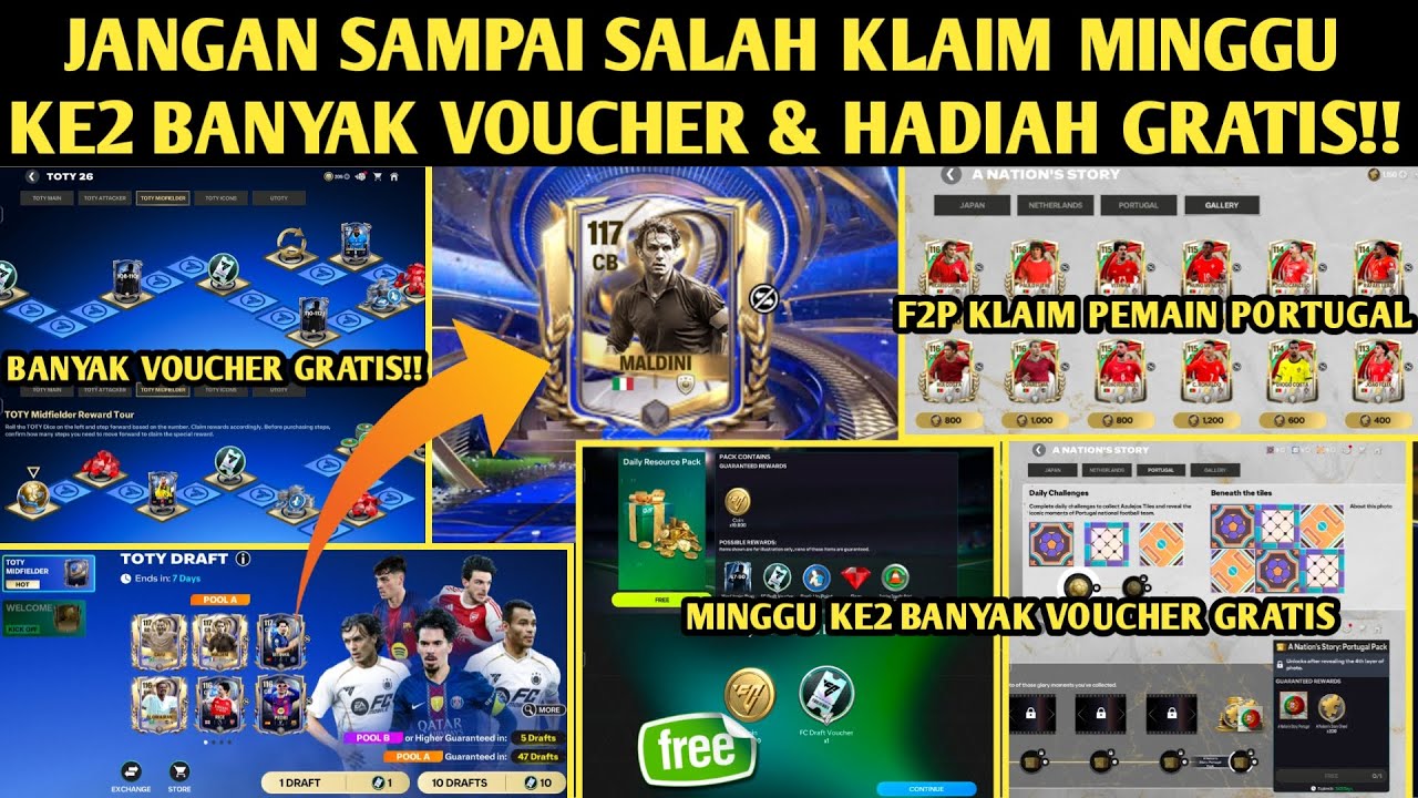 TRIK DAPAT VOUCHER GRATIS!! JANGAN SAMPAI SALAH KLAIM MINGGU KE2 BANYAK VOUCHER HADIAH GRATIS!!