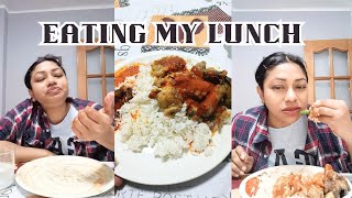 let's eat lunch, chicken, hot spicy salsa, and rice. #mukbang #food by Ana's daily blog as Bengali in Spain 76 views 8 days ago 4 minutes, 8 seconds