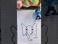 تعليم رسم فيل للأطفال سهله جدا وبسيطه