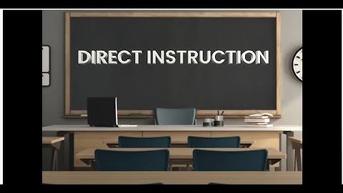 Direct Instruction Modeled