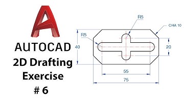 AutoCAD 2D Drafting Exercise # 6 - Basic to Advance in Hindi