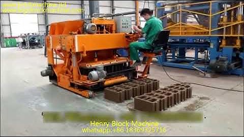 High production egg layer block machine QTM6-25 working video